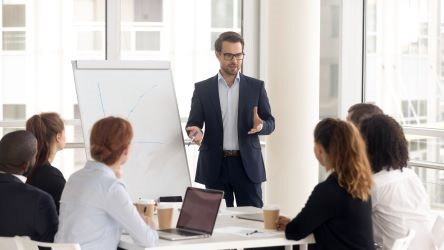 Board room meeting